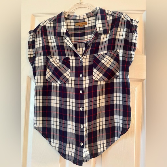 Women's Jachs Girlfriend Blue Flannel Shirt - Size Small - Picture 1 of 3